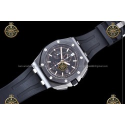 Royal Oak Chronograph CER/RUB Black/Stk JJF A7750