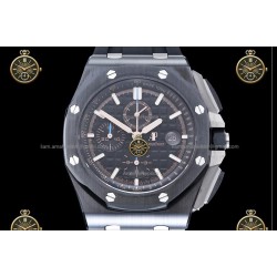 Royal Oak Chronograph CER/RUB Black/Stk JJF A7750