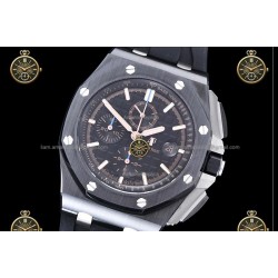 Royal Oak Chronograph CER/RUB Black/Stk JJF A7750