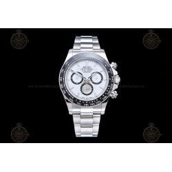 Daytona 126500 904L SS/SS/CER White/Stk SBF DD4130