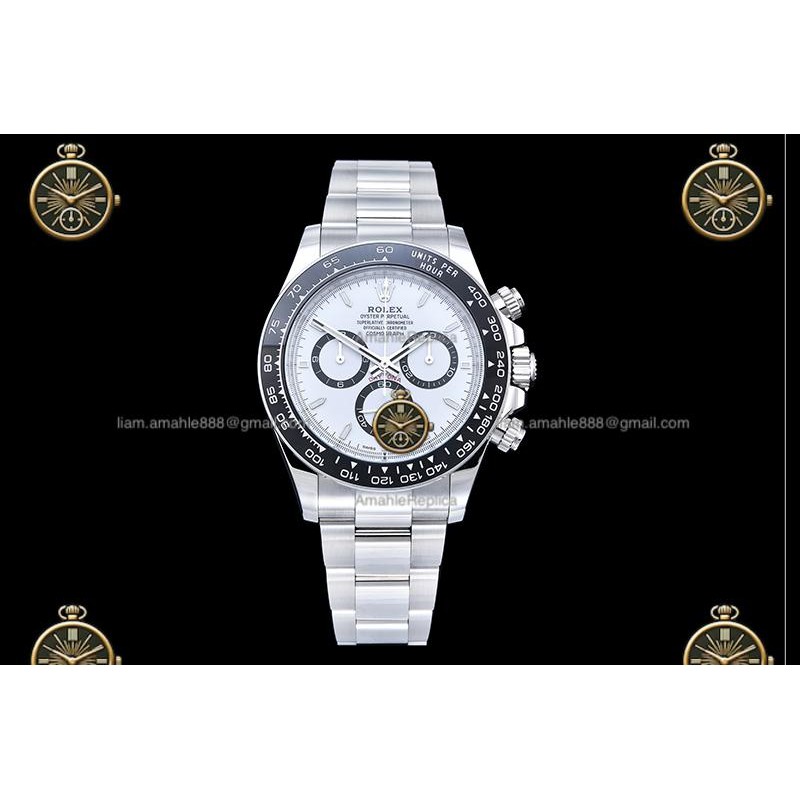 Daytona 40MM 126500 904L SS/CER/SS White RWF JH4131