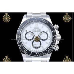 Daytona 40MM 126500 904L SS/CER/SS White RWF JH4131