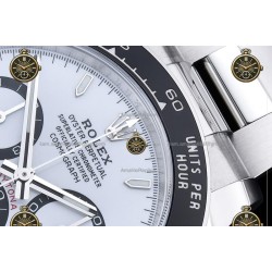 Daytona 40MM 126500 904L SS/CER/SS White RWF JH4131
