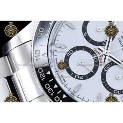Daytona 40MM 126500 904L SS/CER/SS White RWF JH4131