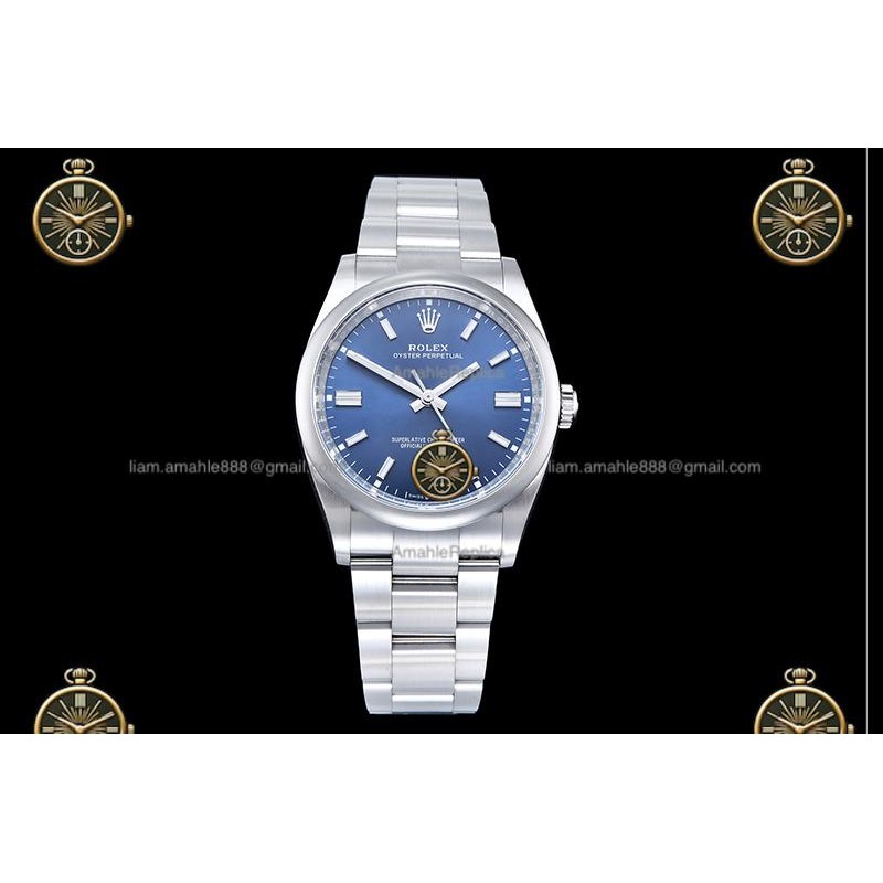 Oyster Perpetual 39.5MM 124300 904L SS/OYS Blue/Stk CLEAN PLUS DD3230