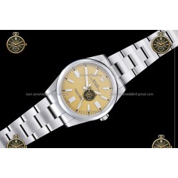 Oyster Perpetual 41MM 124300 904L SS/OYS Yellow/Stk Clean Plus DD3230