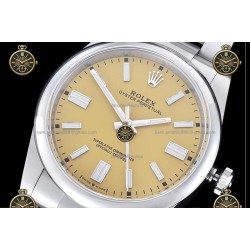 Oyster Perpetual 41MM 124300 904L SS/OYS Yellow/Stk Clean Plus DD3230