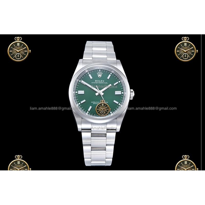 Oyster Perpetual 39.5MM 126000 904L SS/OYS Green/Stk CLEAN PLUS DD3230