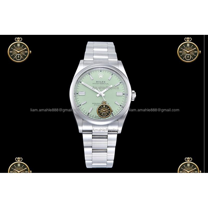 Oyster Perpetual 39.5MM 126000 904L SS/OYS P.Green/Stk CLEAN PLUS DD3230