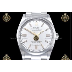 Oyster Perpetual 39.5MM 126000 904L SS/OYS Silver/Stk CLEAN PLUS DD3230