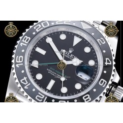 GMT-Master II 40MM 126710GRNR 904L SS/CER/Jub Black/Dot RICH JH3285-FS