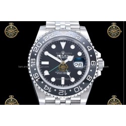 GMT-Master II 40MM 126710GRNR 904L SS/CER/Jub Black/Dot RICH JH3285-FS