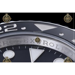 GMT-Master II 40MM 126710GRNR 904L SS/CER/Jub Black/Dot RICH JH3285-FS