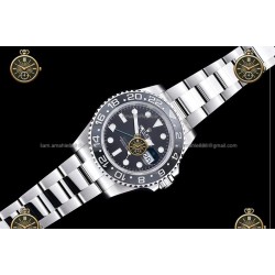 GMT-Master II 40MM 126710GRNR 904L SS/CER/OYS Black/Dot RICH JH3285