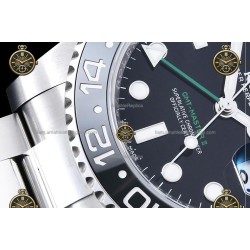 GMT-Master II 40MM 126710GRNR 904L SS/CER/OYS Black/Dot RICH JH3285