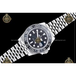 GMT-Master II 40MM 126710GRNR 904L SS/CER/Jub Black/Dot RICH JH3285