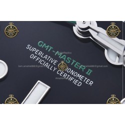 GMT-Master II 40MM 126710GRNR 904L SS/CER/Jub Black/Dot RICH JH3285
