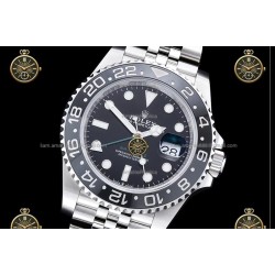 GMT-Master II 40MM 126710GRNR 904L SS/CER/Jub Black/Dot RICH JH3285