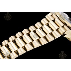 Day-Date 36mm Wtd 904L YG/YG/Flt/Pres Gold/Stk QF VR3255