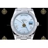 Day-Date 40MM 904L Wtd SS/FLT/PRES Ice Blue/Roman/Stk RGF VR3255