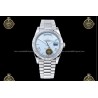 Day-Date 40MM 904L Wtd SS/FLT/PRES Ice Blue/Roman/Stk RGF VR3255