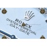 Day-Date 40MM 904L Wtd SS/FLT/PRES Ice Blue/Roman/Stk RGF VR3255