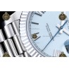 Day-Date 40MM 904L Wtd SS/FLT/PRES Ice Blue/Roman/Stk RGF VR3255