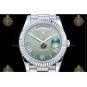 Day-Date 40MM 904L Wtd SS/FLT/PRES Green/Roman/Stk RGF VR3255
