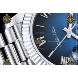 Day-Date 40MM 904L Wtd SS/FLT/PRES O.Blue/Roman/Stk RGF VR3255