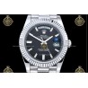 Day-Date 40MM 904L Wtd SS/FLT/PRES Black/Dia RGF VR3255