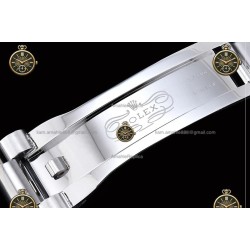 Day-Date 40MM 904L Wtd SS/FLT/PRES Black/Dia RGF VR3255