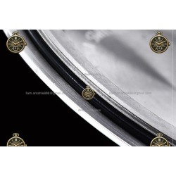 Day-Date 40MM 904L Wtd SS/FLT/PRES Black/Dia RGF VR3255