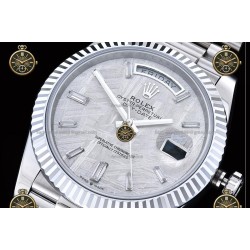 Day-Date 40MM 904L Wtd SS/FLT/PRES Meteorite/Dia RGF VR3255