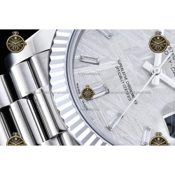 Day-Date 40MM 904L Wtd SS/FLT/PRES Meteorite/Dia RGF VR3255