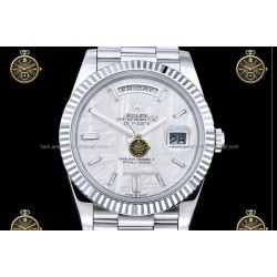 Day-Date 40MM 904L Wtd SS/FLT/PRES Meteorite/Dia RGF VR3255