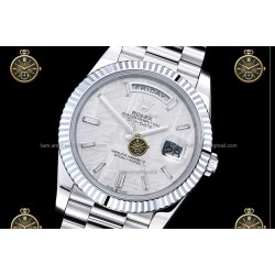 Day-Date 40MM 904L Wtd SS/FLT/PRES Meteorite/Dia RGF VR3255