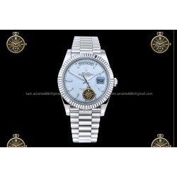Day-Date 40MM 904L Wtd SS/FLT/PRES Ice Blue/Dia RGF VR3255