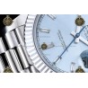 Day-Date 40MM 904L Wtd SS/FLT/PRES Ice Blue/Dia RGF VR3255