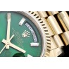 Day-Date 36mm Wtd 904L YG/YG/Flt/Pres Green/B.Dia QF VR3255