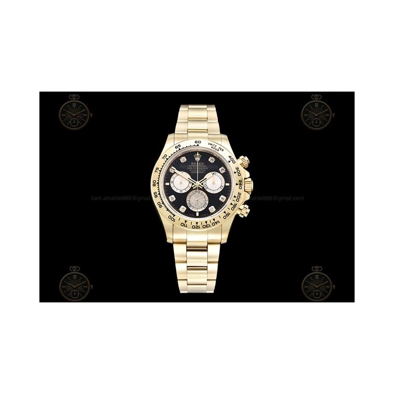 Daytona 126508 904L YG/YG Black/Gold/Dia  QF V5 SH4131