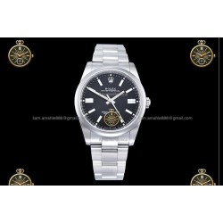 Oyster Perpetual 41MM 124300 904L SS/SS Blk/Stk CLEAN PLUS DD3230