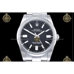 Oyster Perpetual 41MM 124300 904L SS/SS Blk/Stk CLEAN PLUS DD3230