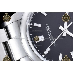Oyster Perpetual 41MM 124300 904L SS/SS Blk/Stk CLEAN PLUS DD3230