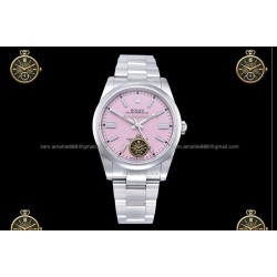 Oyster Perpetual 41MM 124300 904L SS/SS Pink/Stk CLEAN PLUS DD3230