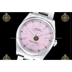 Oyster Perpetual 41MM 124300 904L SS/SS Pink/Stk CLEAN PLUS DD3230