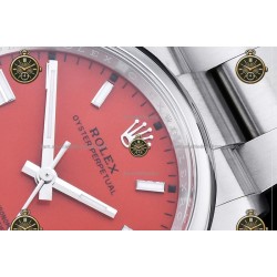 Oyster Perpetual 41MM 124300 904L SS/SS Red/Stk CLEAN PLUS DD3230