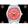 Oyster Perpetual 41MM 124300 904L SS/SS Red/Stk CLEAN PLUS DD3230