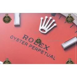 Oyster Perpetual 41MM 124300 904L SS/SS Red/Stk CLEAN PLUS DD3230