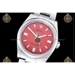 Oyster Perpetual 41MM 124300 904L SS/SS Red/Stk CLEAN PLUS DD3230