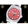 Oyster Perpetual 41MM 124300 904L SS/SS Red/Stk CLEAN PLUS DD3230